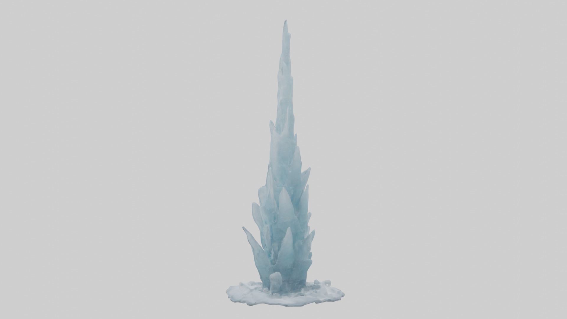 Ice tower Model Low-poly 3D model_1