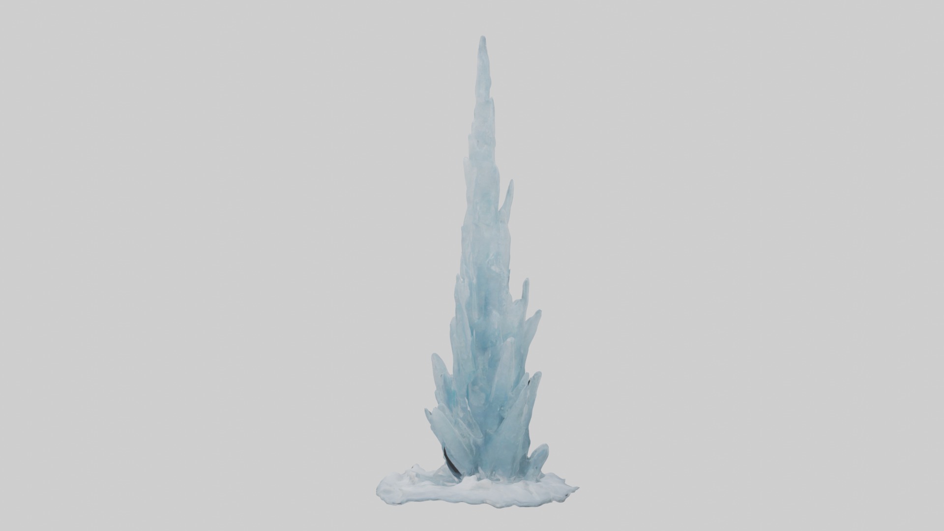 Ice tower Model Low-poly 3D model_4