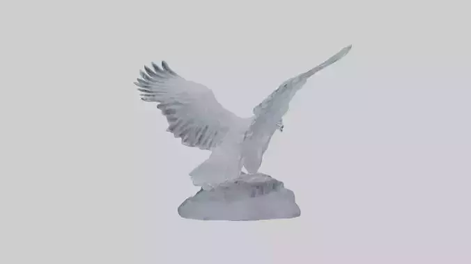 Ice sculpture of an eagle model