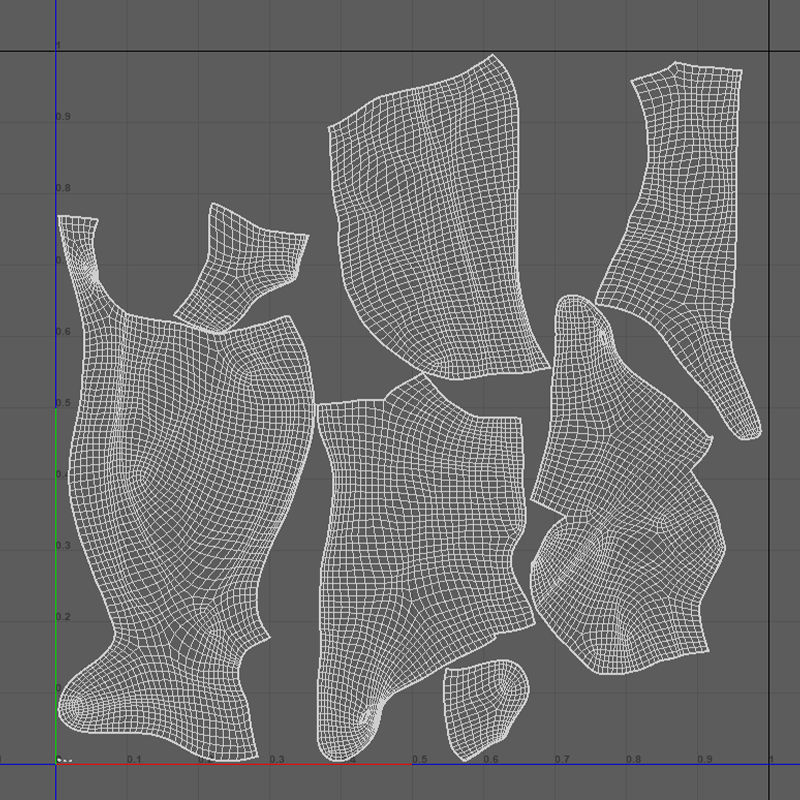 Cow Body Low-poly 3D model_11