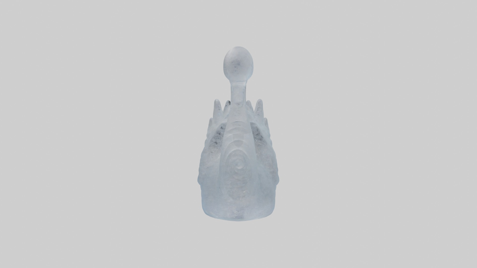 Ice sculpture Model Low-poly 3D model_3