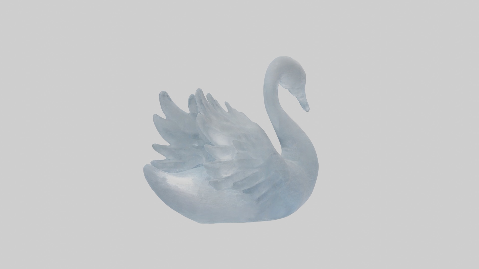 Ice sculpture Model Low-poly 3D model_2