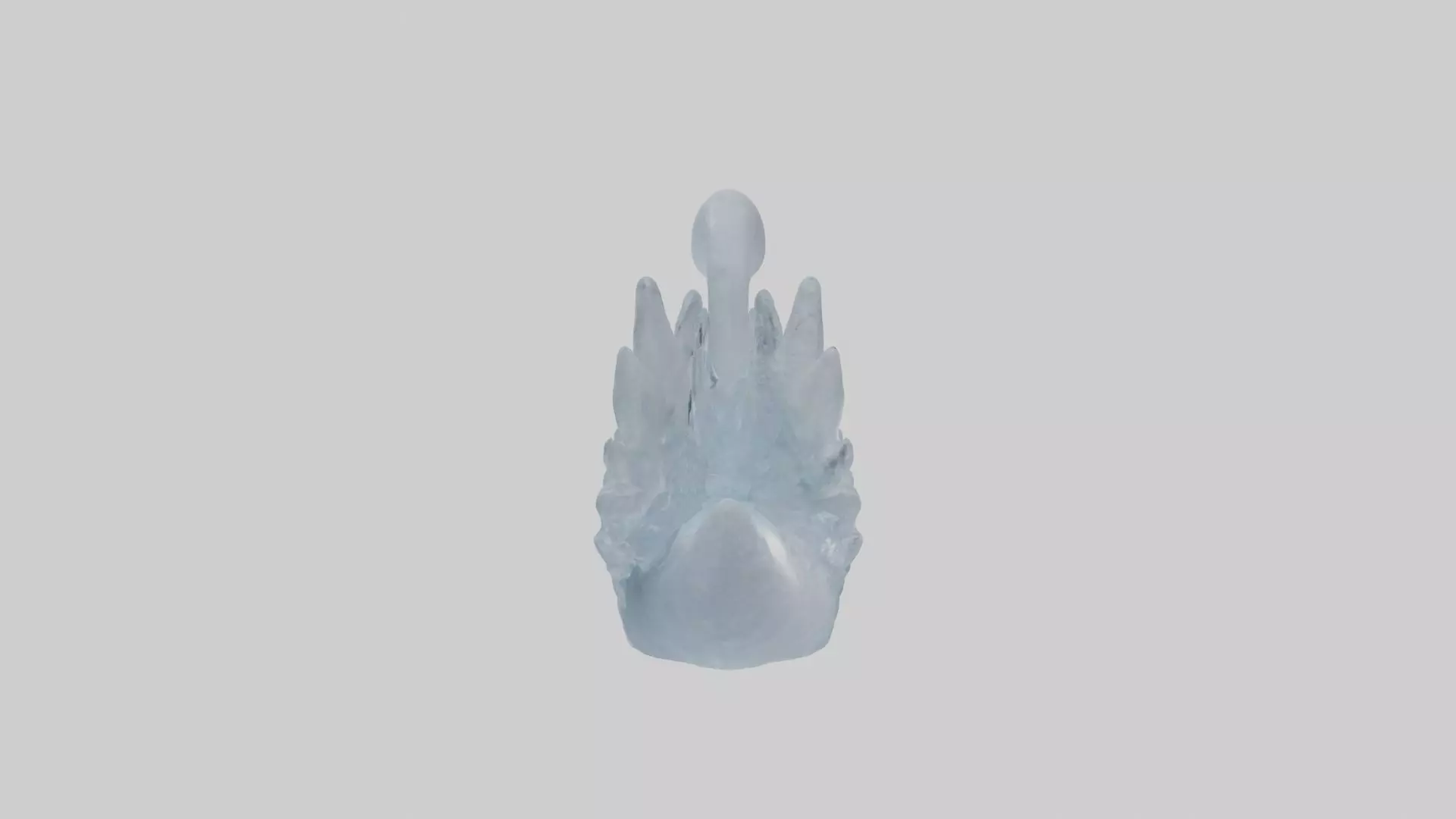 Ice sculpture Model Low-poly 3D model_0