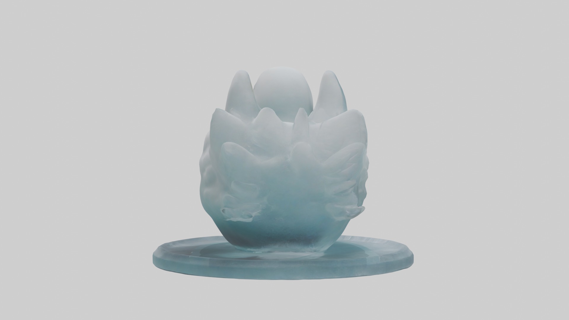 Ice Duck Model Low-poly 3D model_2