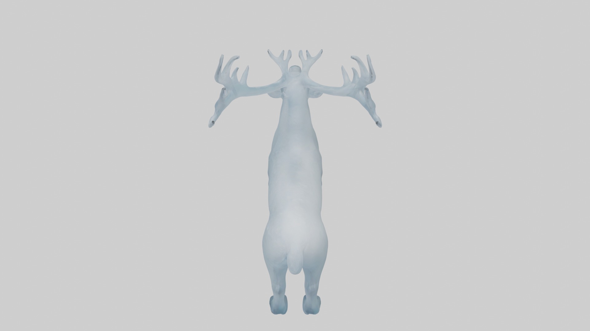 Ice Deer Model Low-poly 3D model_11