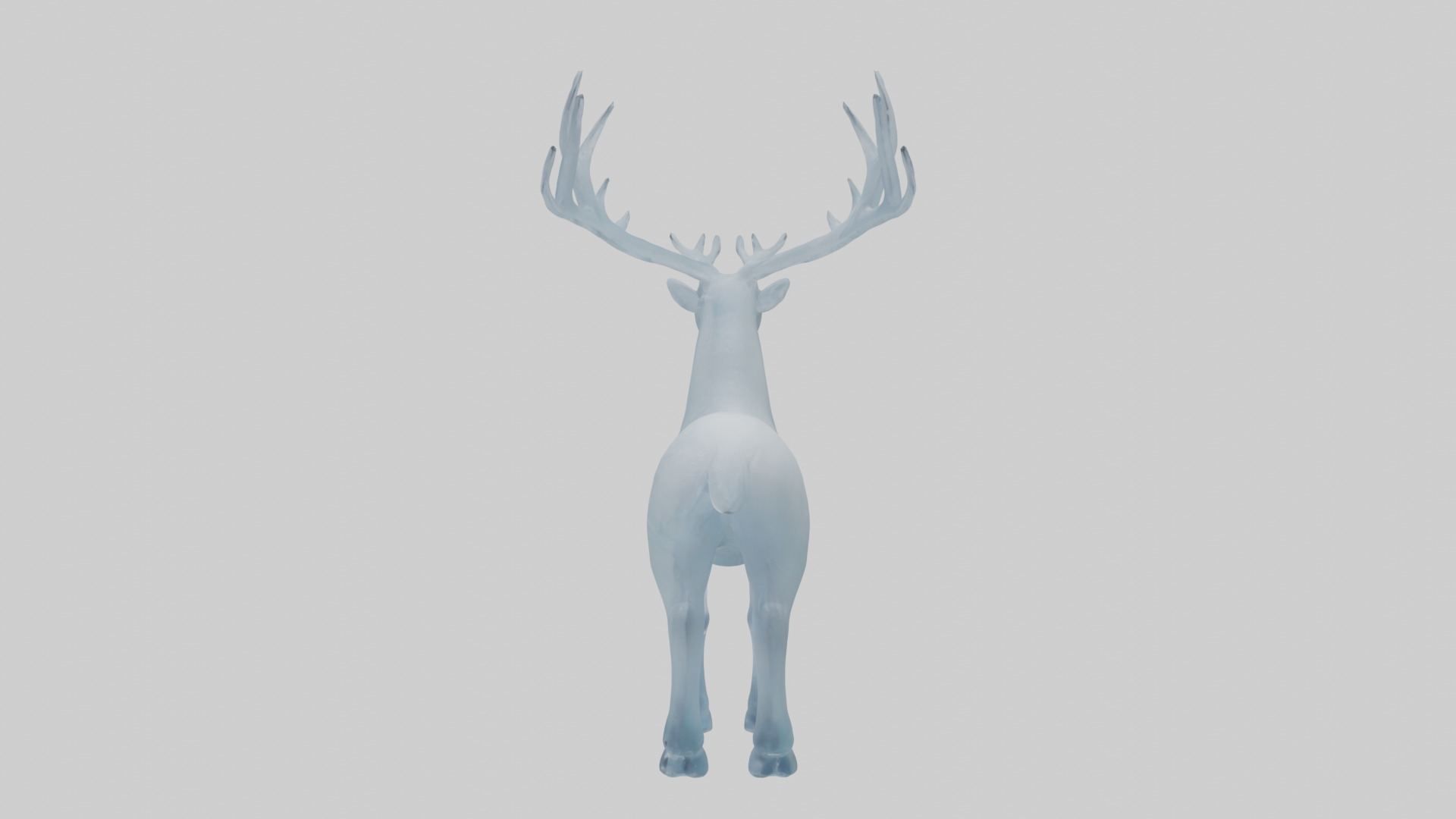 Ice Deer Model Low-poly 3D model_6