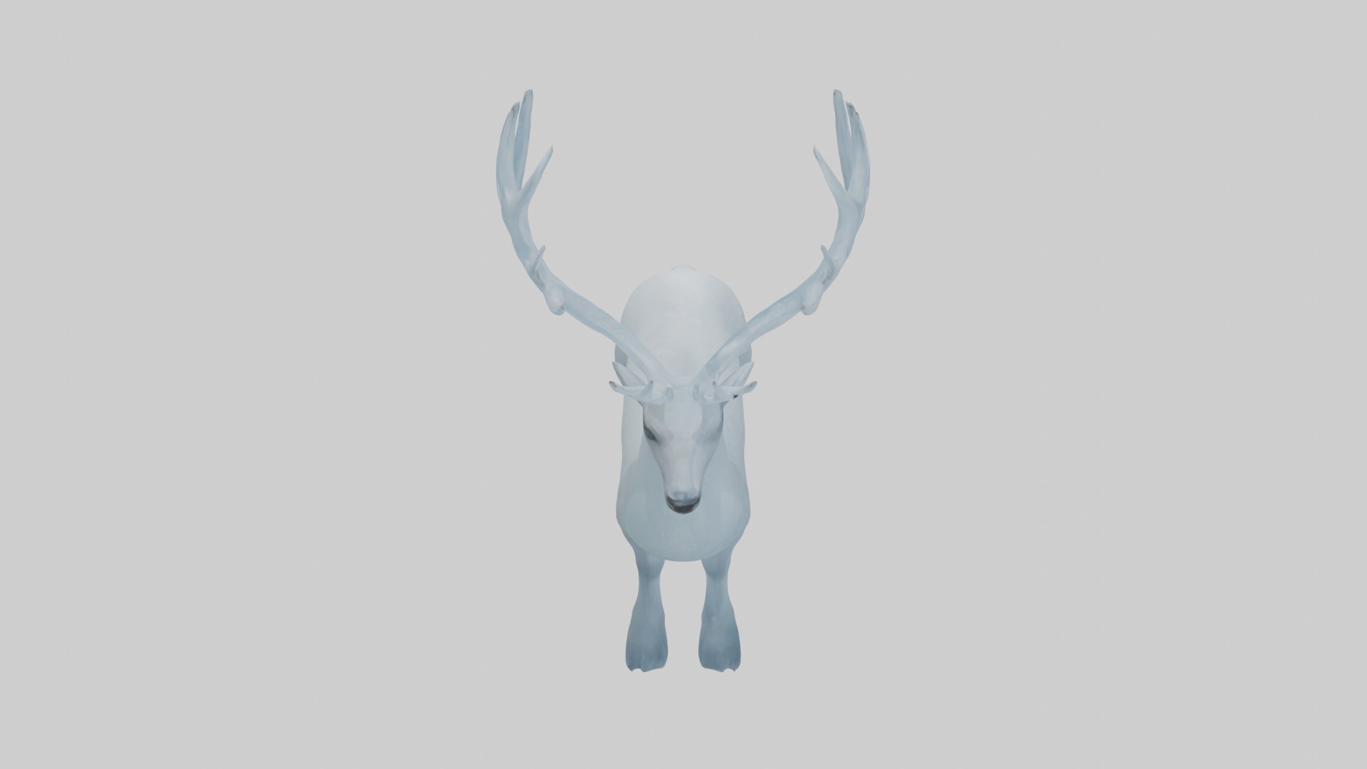 Ice Deer Model Low-poly 3D model_12