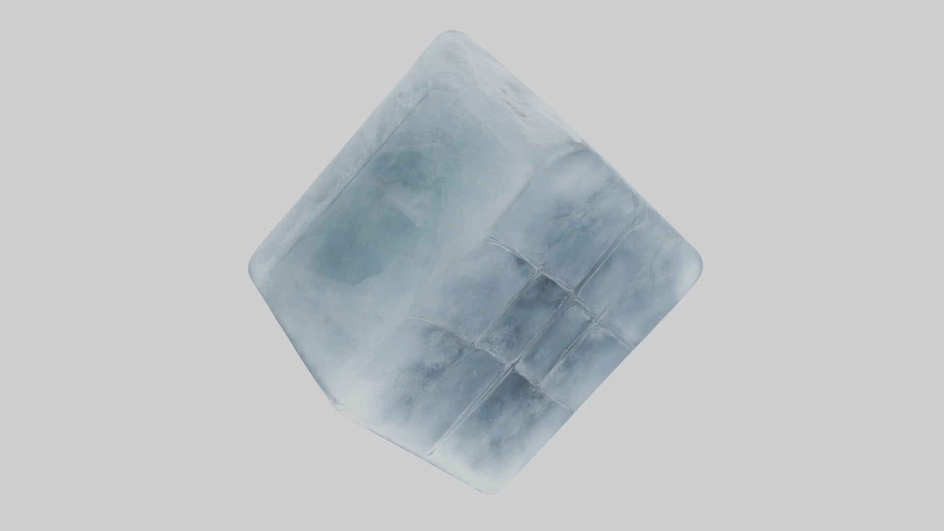 Ice cube Model Low-poly 3D model_5
