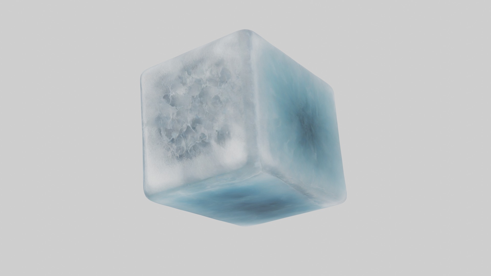 Ice cube Model Low-poly 3D model_11