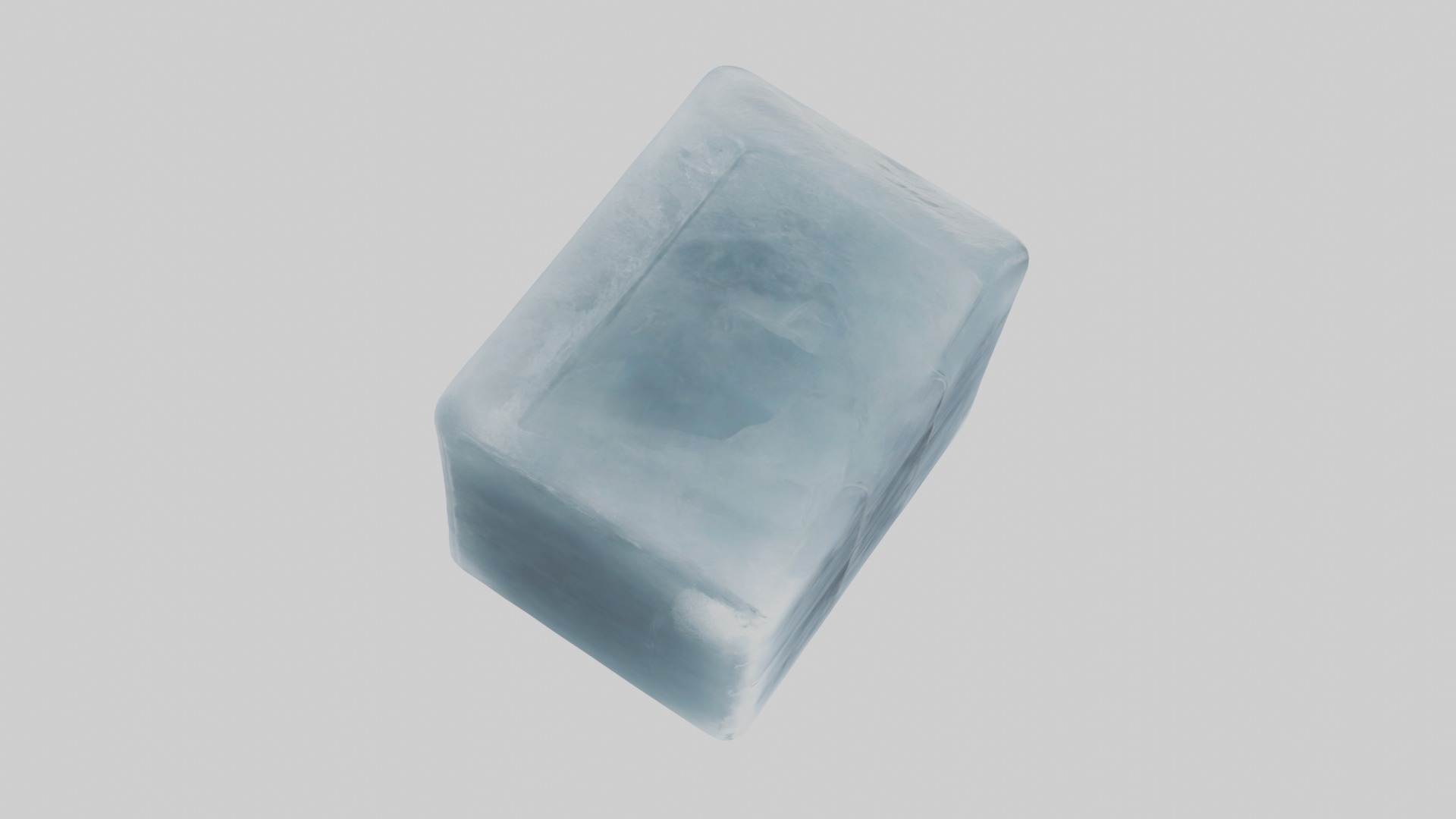 Ice cube Model Low-poly 3D model_7