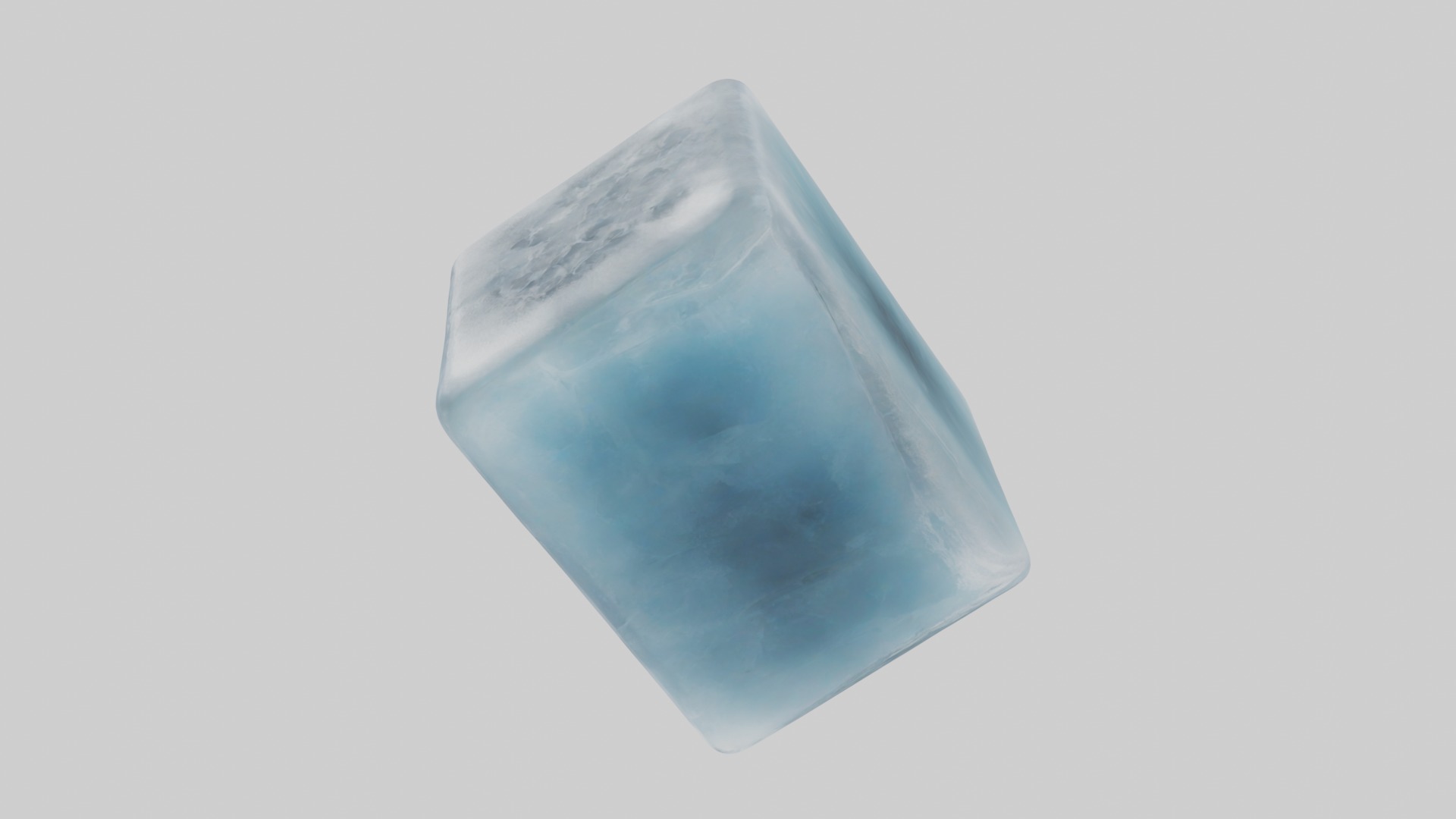 Ice cube Model Low-poly 3D model_6