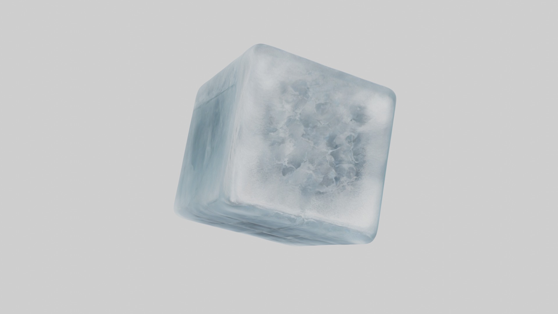 Ice cube Model Low-poly 3D model_10