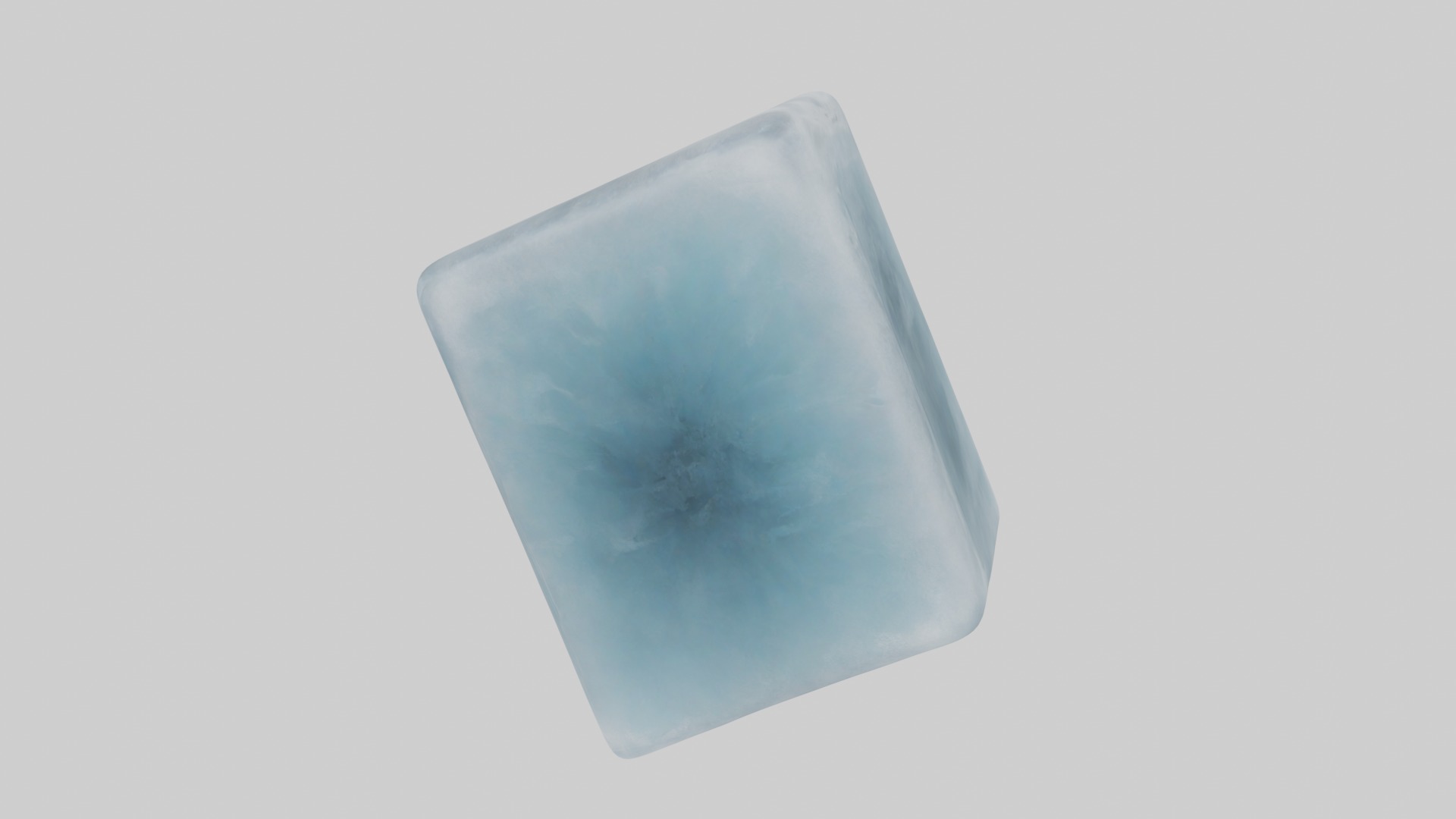 Ice cube Model Low-poly 3D model_9