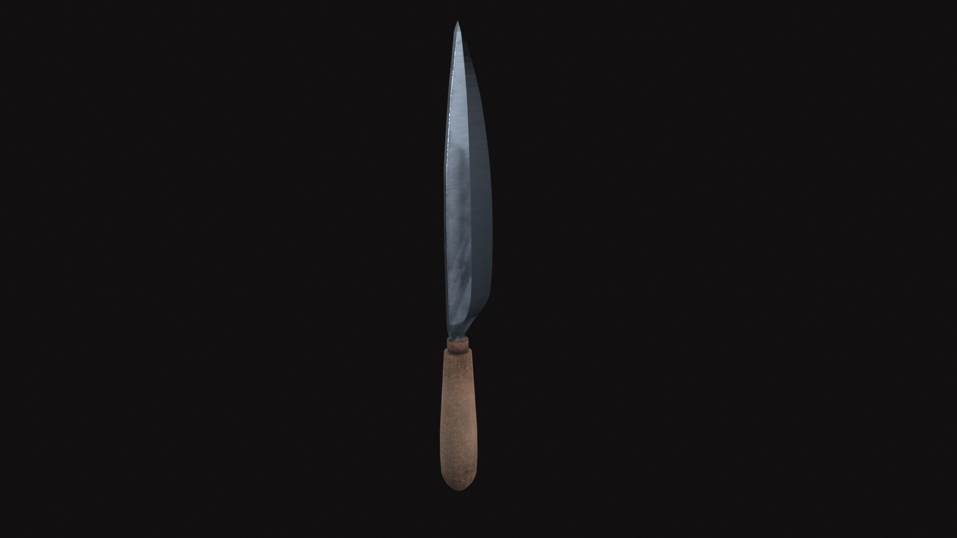 Medieval Knife V03 Low-poly 3D model_2