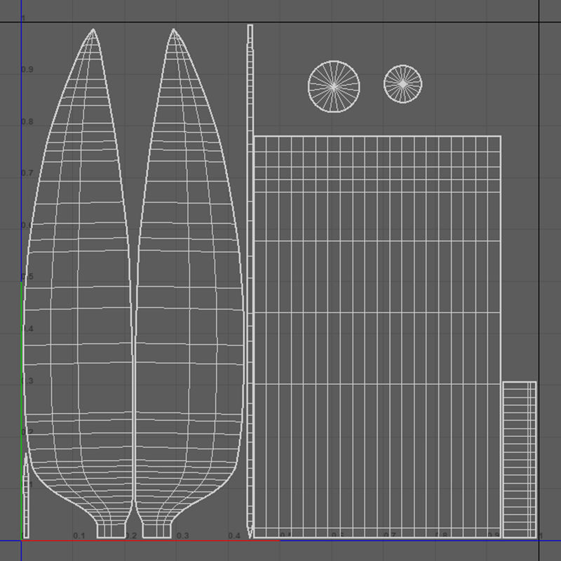 Medieval Knife V03 Low-poly 3D model_11