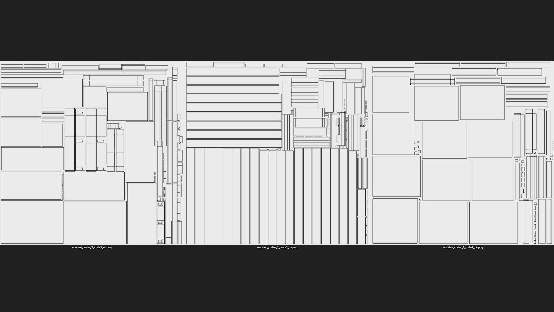 Wooden Crates 1B Low-poly 3D model_10