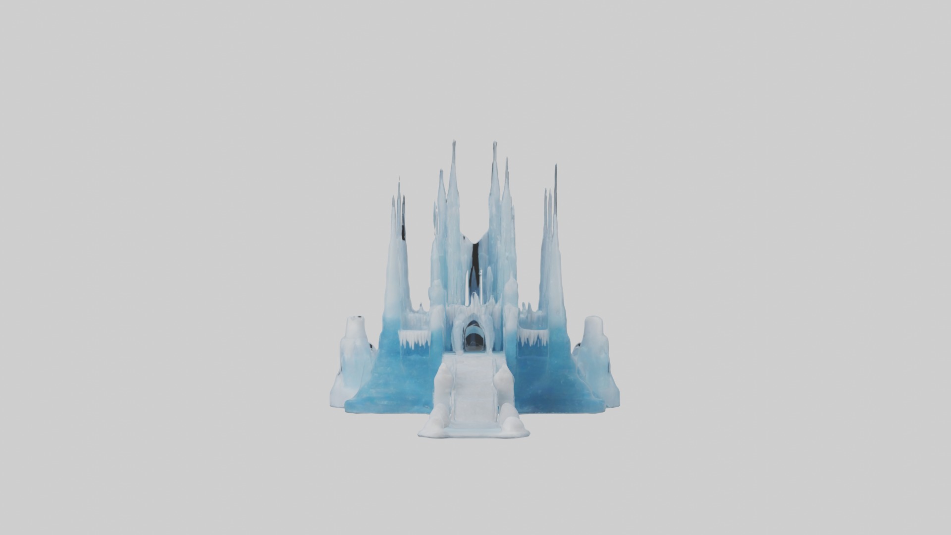 Ice castle Model Low-poly 3D model_3