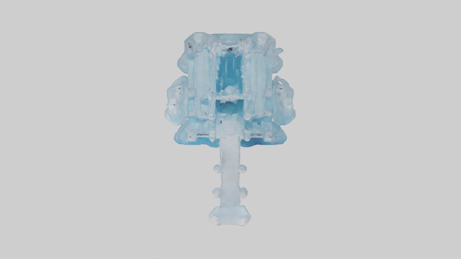 Ice castle Model Low-poly 3D model_8