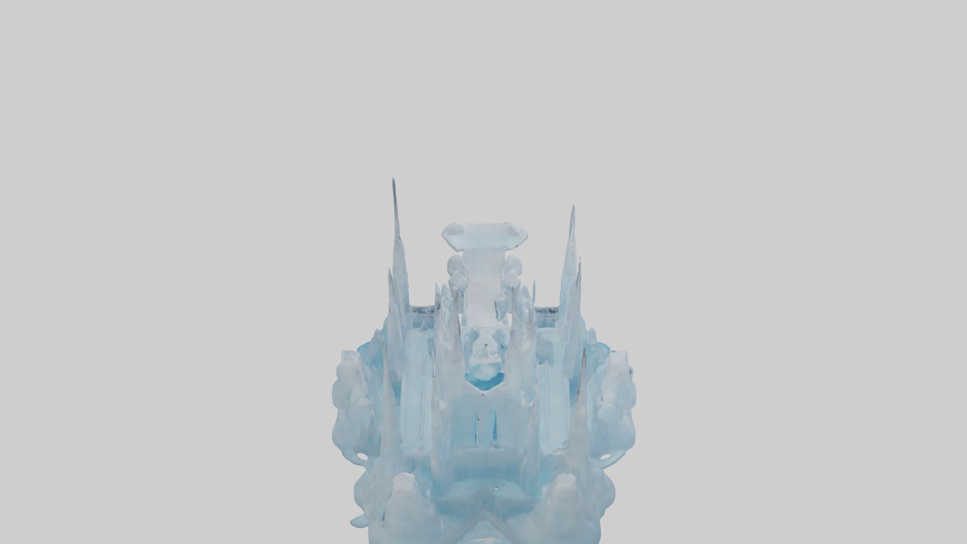 Ice castle Model Low-poly 3D model_9