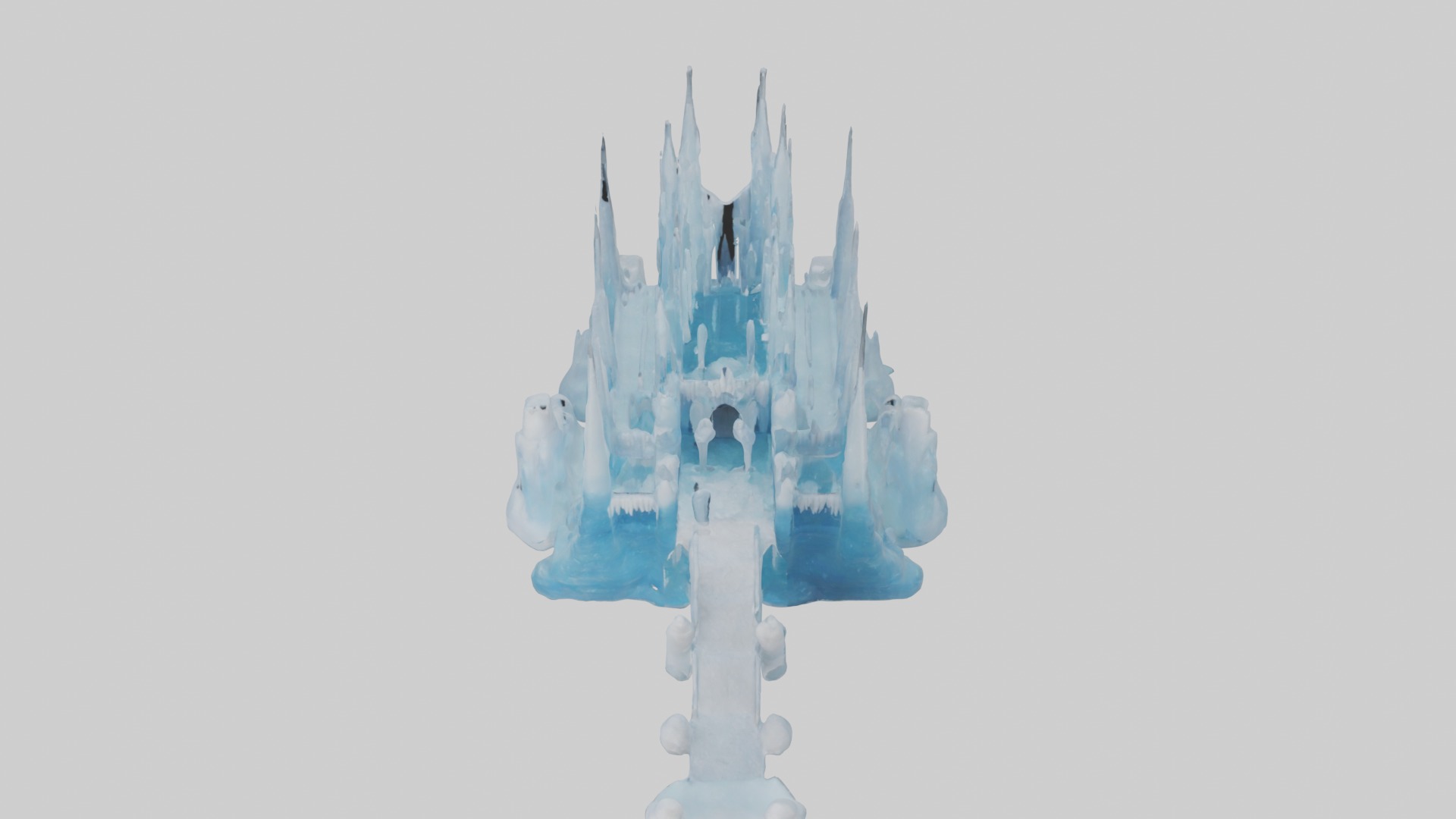Ice castle Model Low-poly 3D model_10