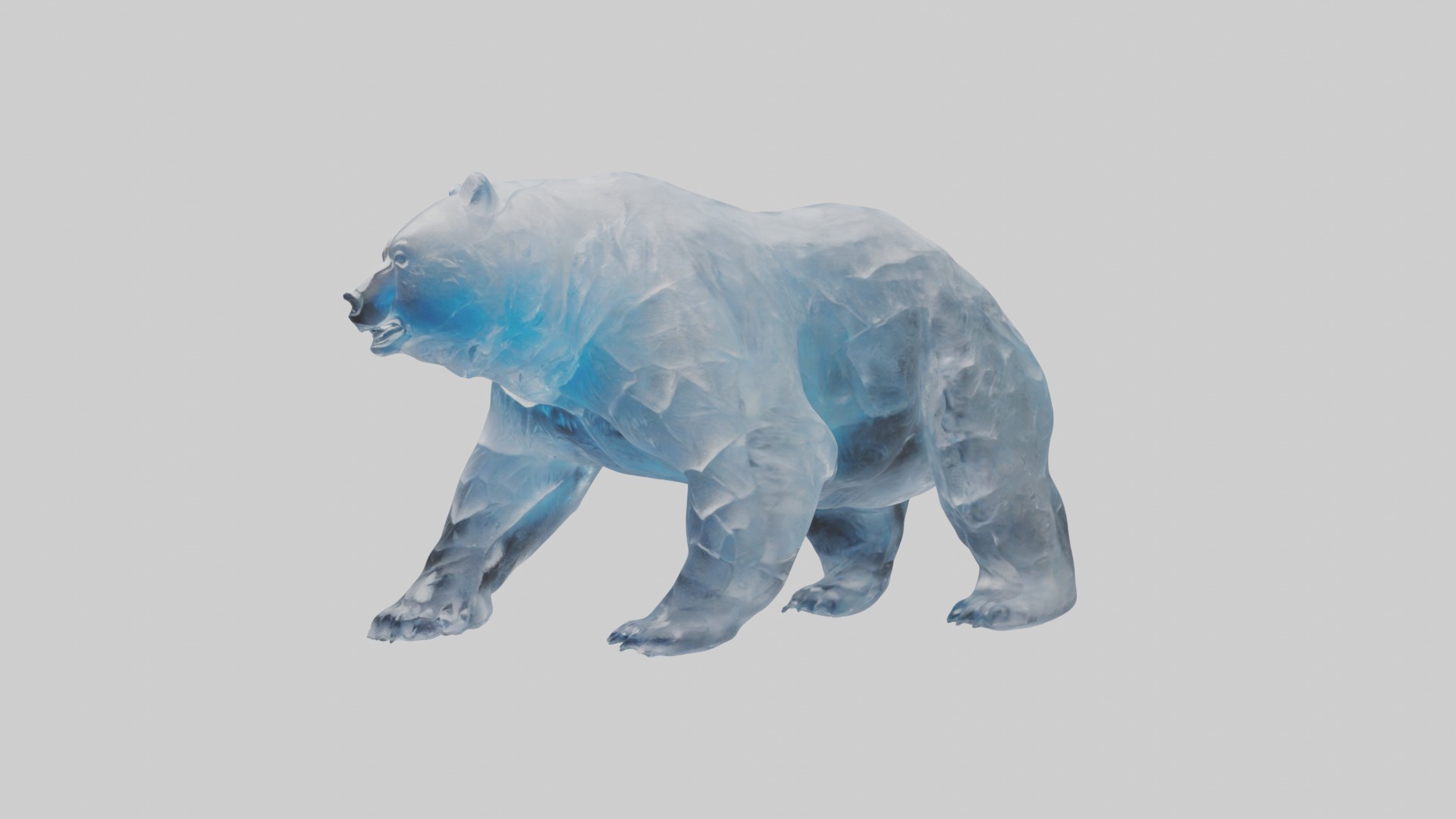 Ice Bear Model Low-poly 3D model_4