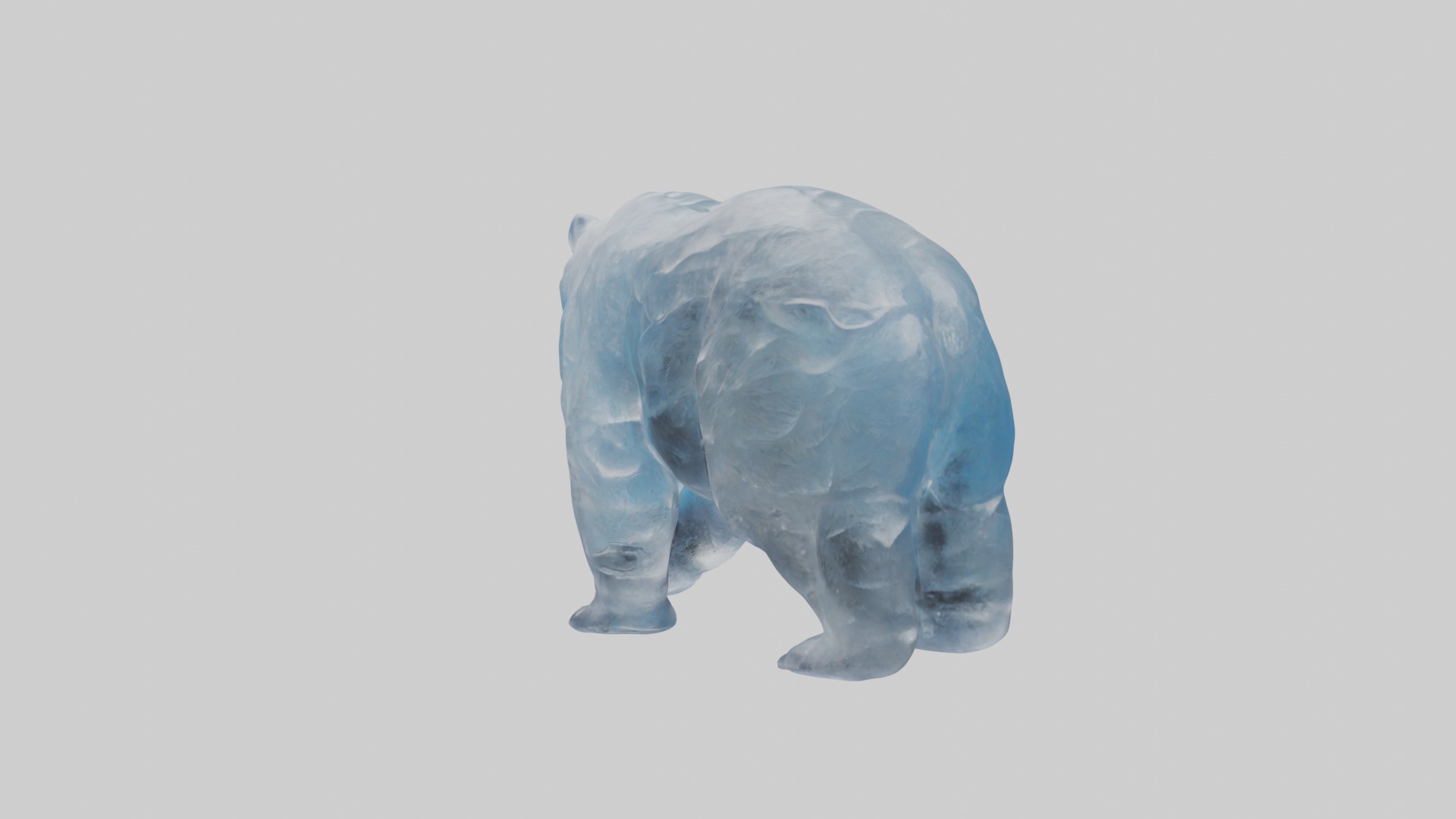 Ice Bear Model Low-poly 3D model_1