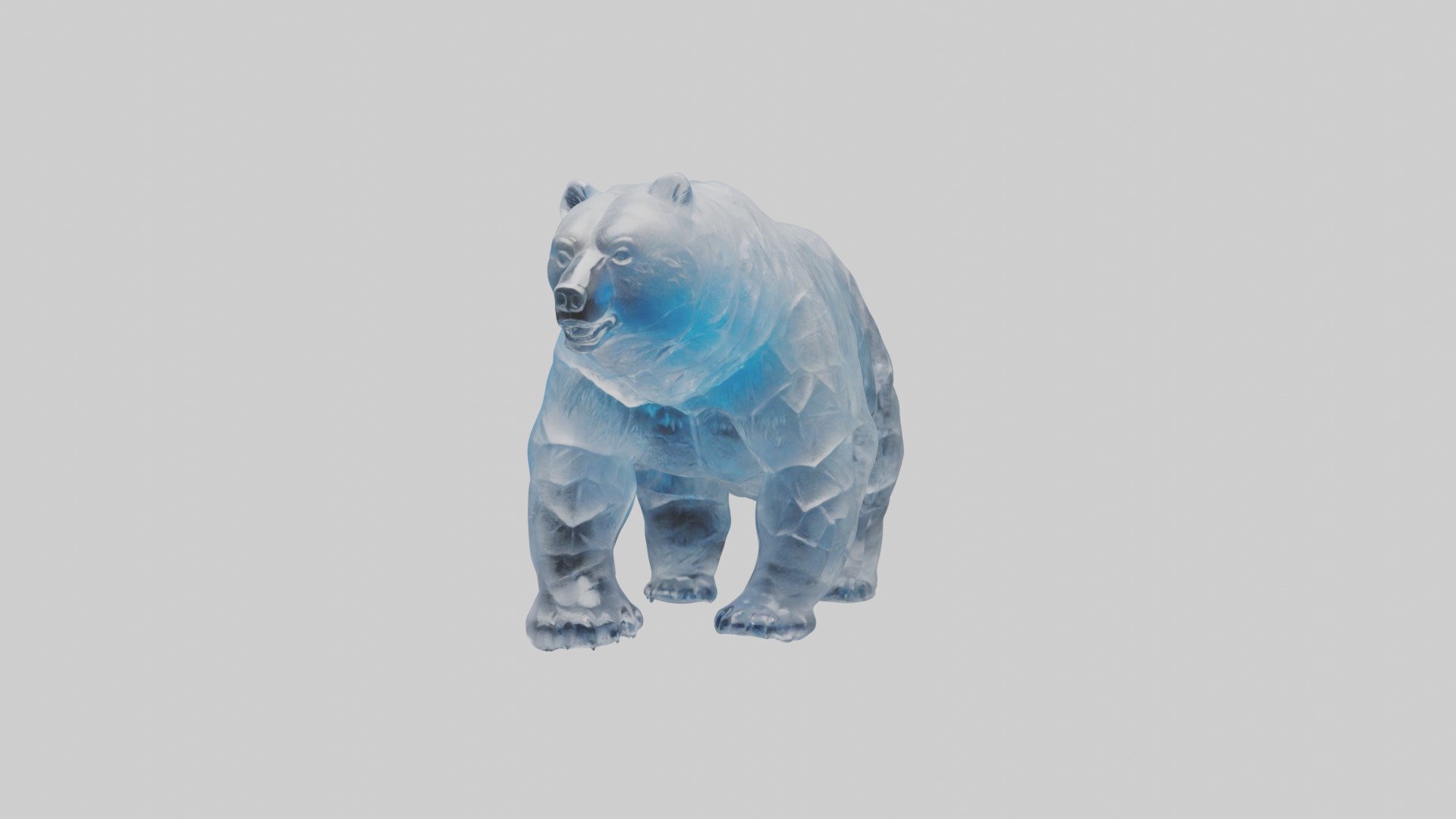 Ice Bear Model Low-poly 3D model_3