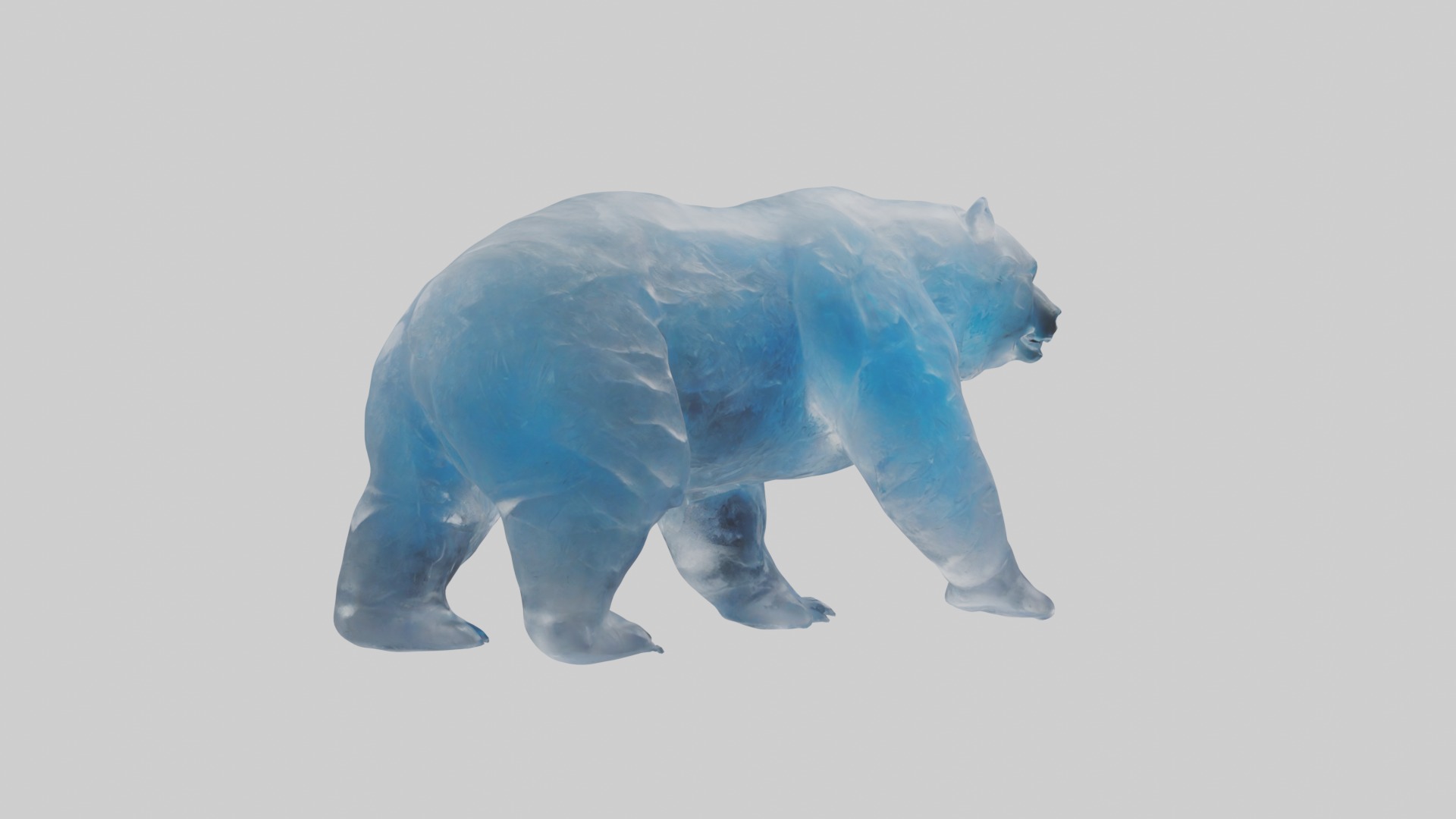 Ice Bear Model Low-poly 3D model_2