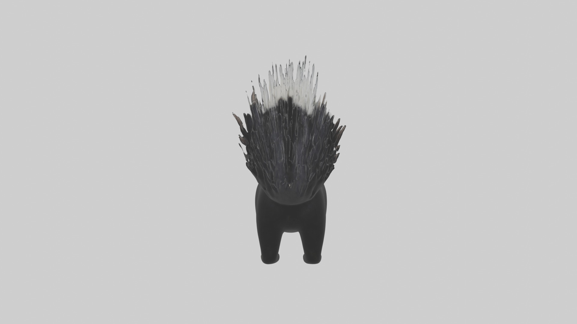 Hooded Skunk Low-poly 3D model_2
