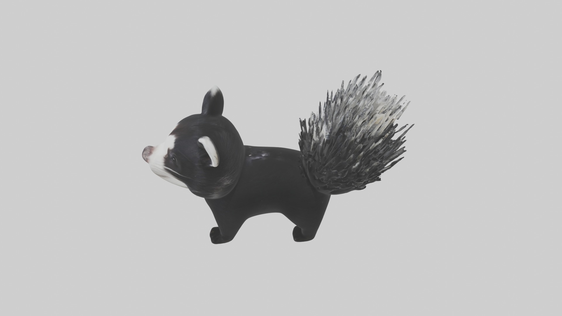 Hooded Skunk Low-poly 3D model_11