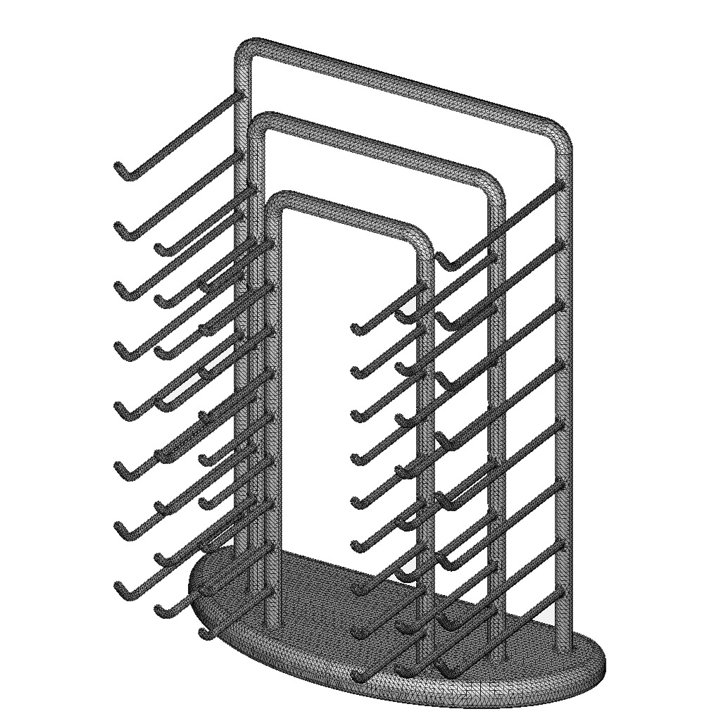 Fancy Earring Display Stand 3D print model_3