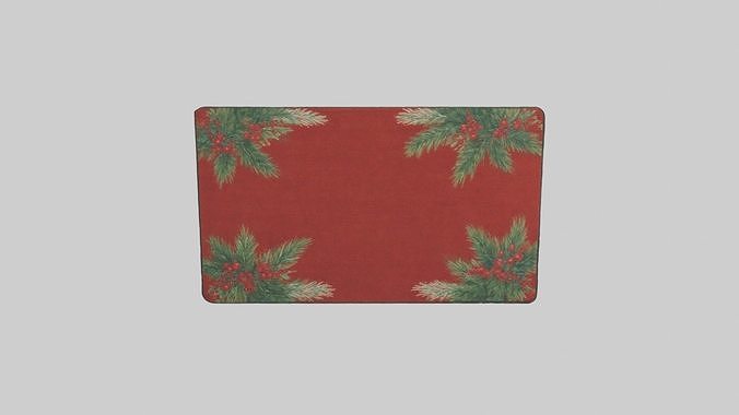 Holiday Door Mat Model Low-poly 3D model