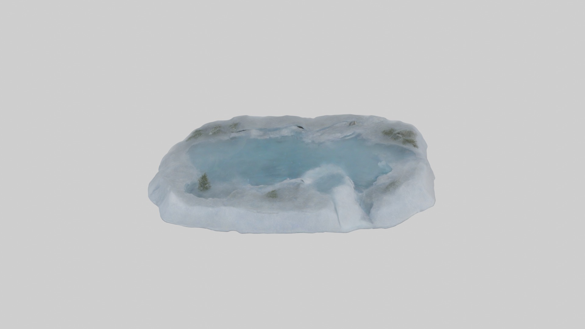 Frozen Lake Model Low-poly 3D model_10