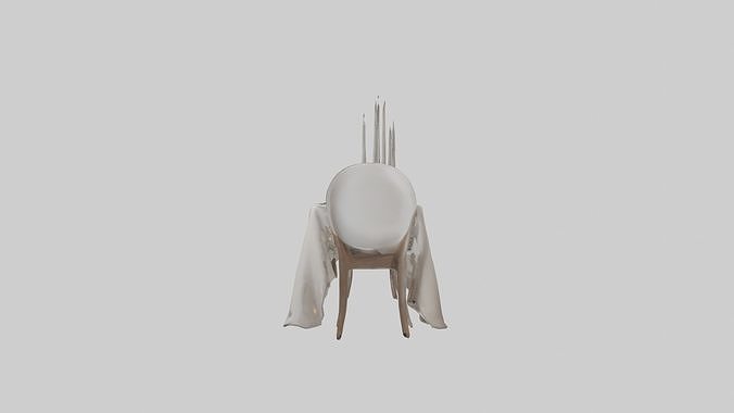 Festive Table Setting Model Low-poly 3D model 7