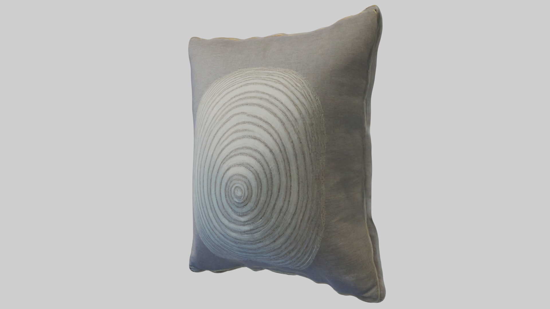 Fabric pillow Low-poly 3D model_4