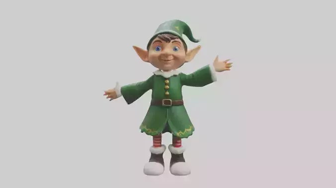 Elf Figurine Model
