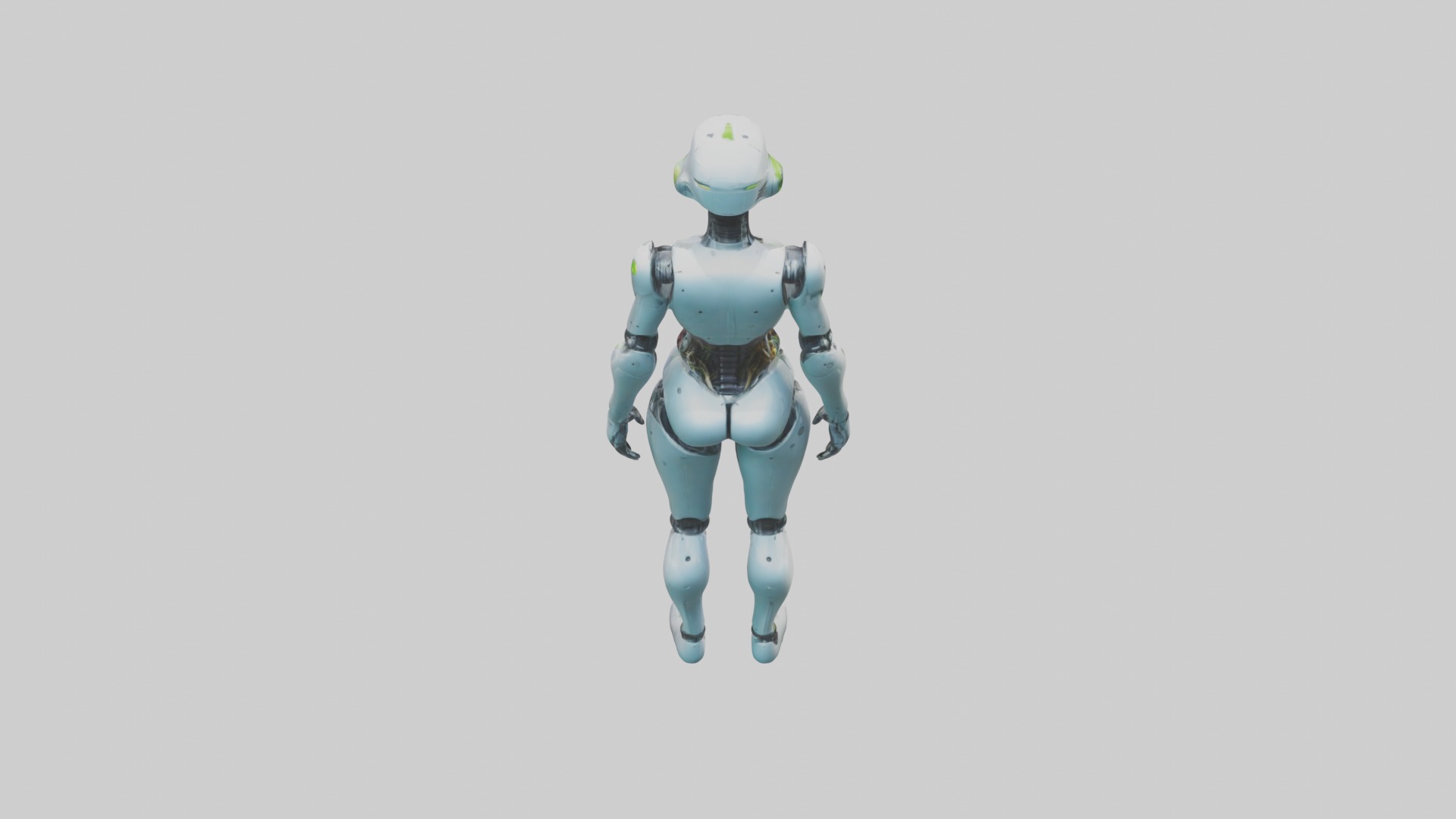 Cool android model Low-poly 3D model_9