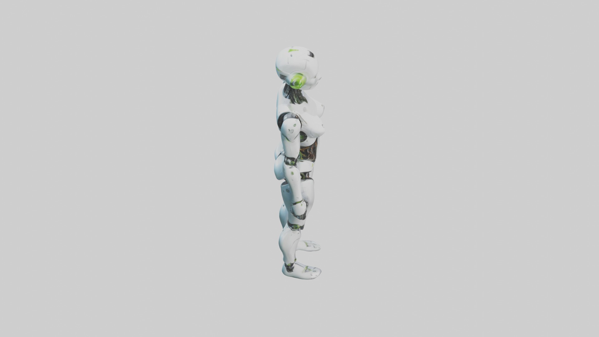 Cool android model Low-poly 3D model_12