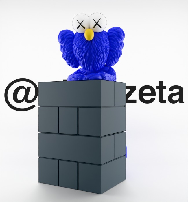 Kaws BFF Relaxing Textured Low-poly 3D model_4