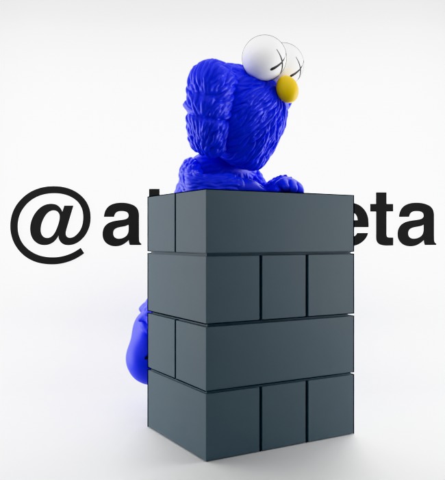 Kaws BFF Relaxing Textured Low-poly 3D model_34