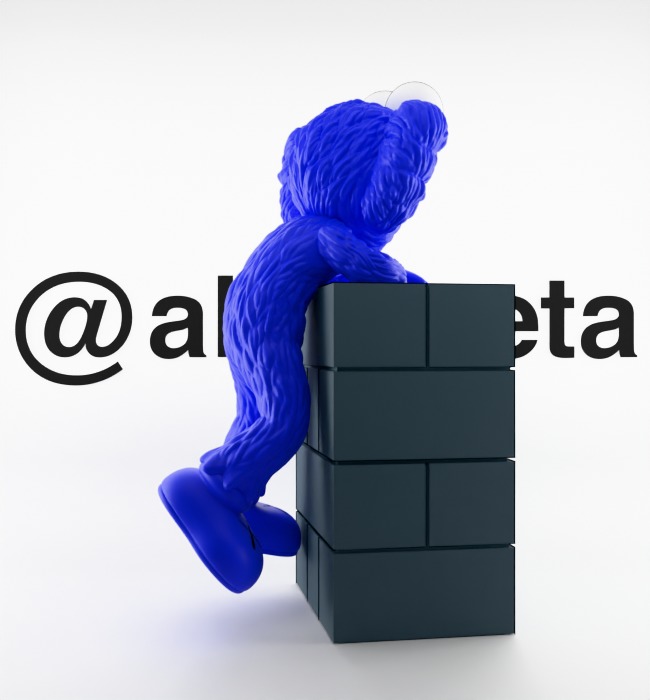 Kaws BFF Relaxing Textured Low-poly 3D model_27