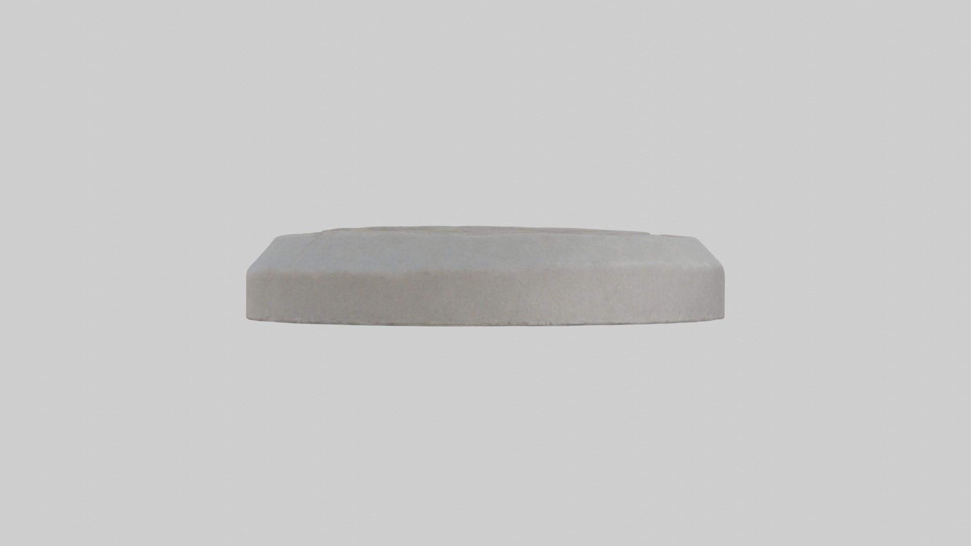 Concrete stepping stone Low-poly 3D model_2