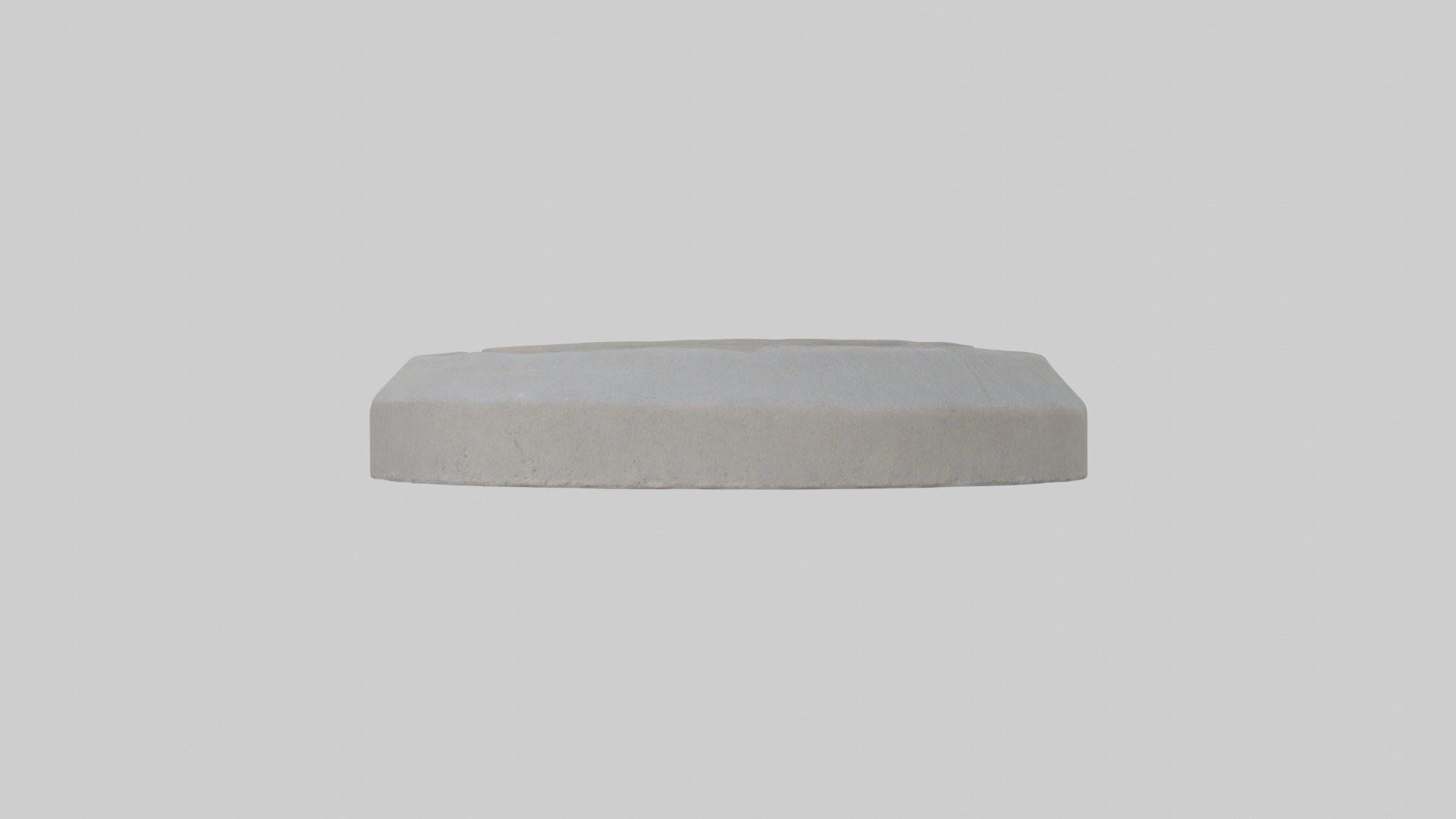 Concrete stepping stone Low-poly 3D model_1