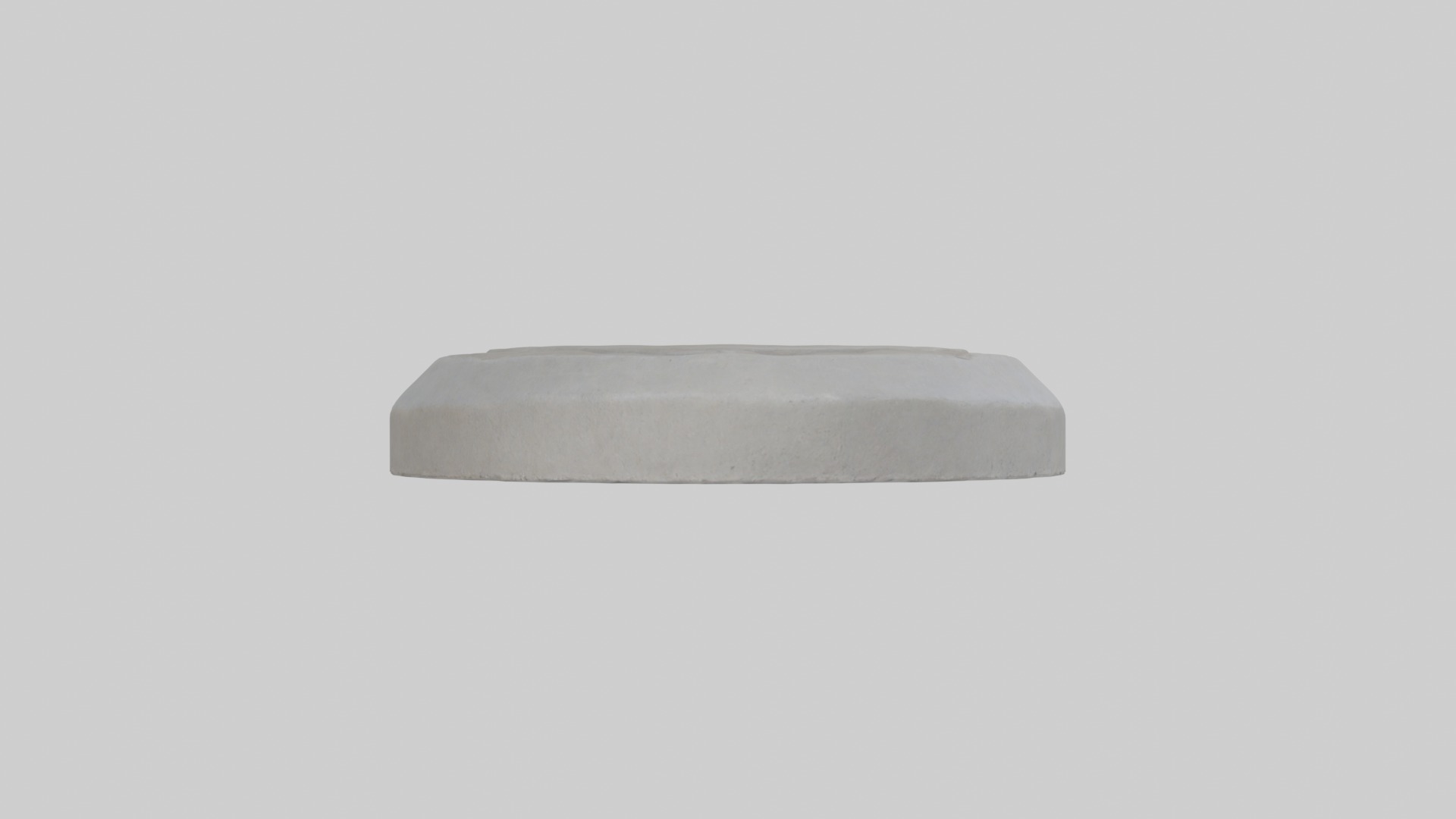 Concrete stepping stone Low-poly 3D model_7