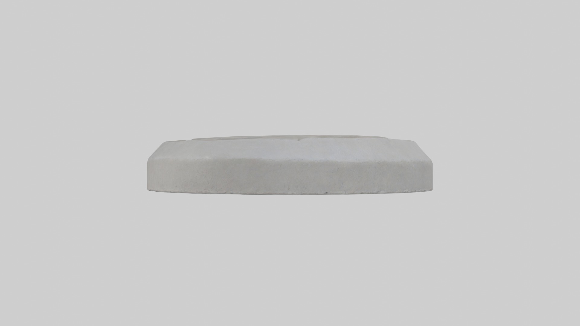 Concrete stepping stone Low-poly 3D model_5