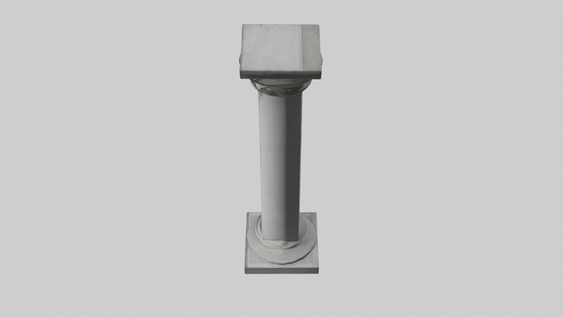 Concrete pillar Low-poly 3D model_11