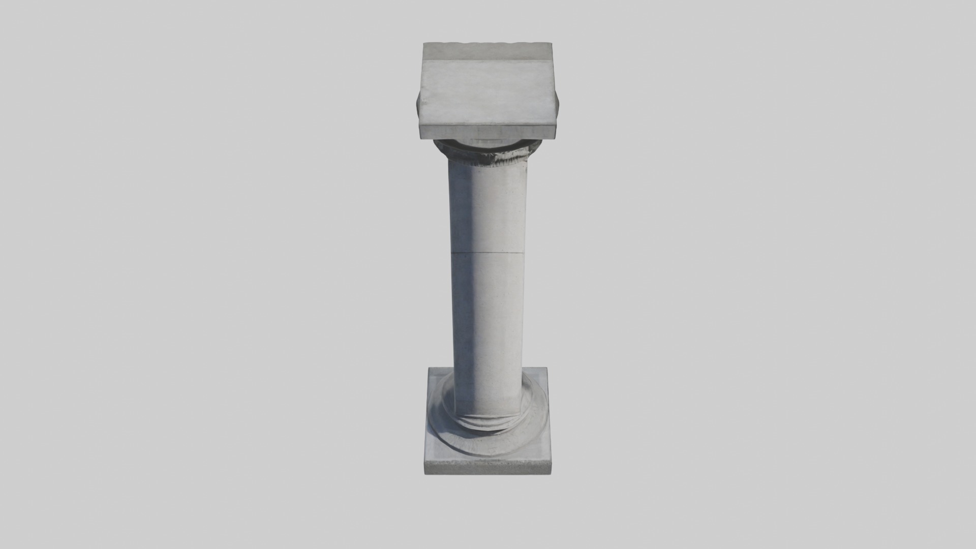 Concrete pillar Low-poly 3D model_10