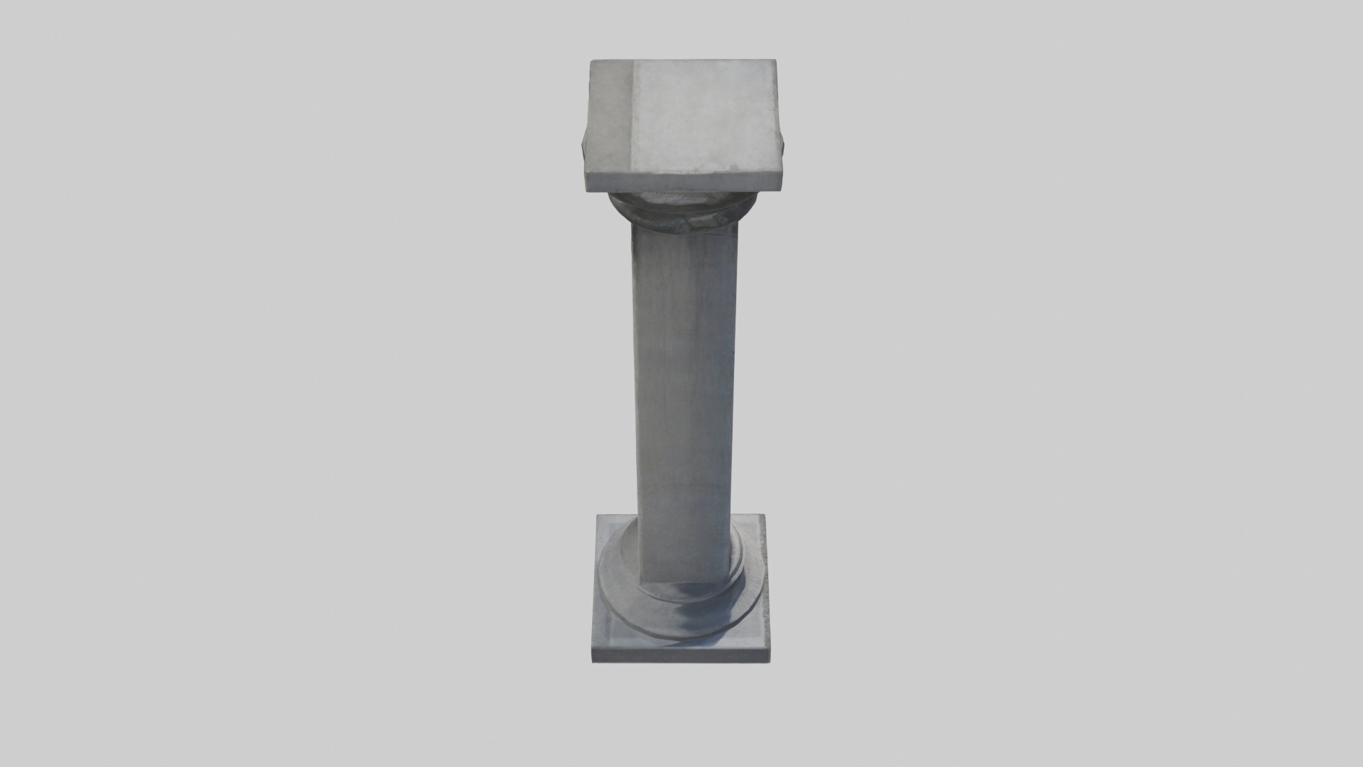 Concrete pillar Low-poly 3D model_12