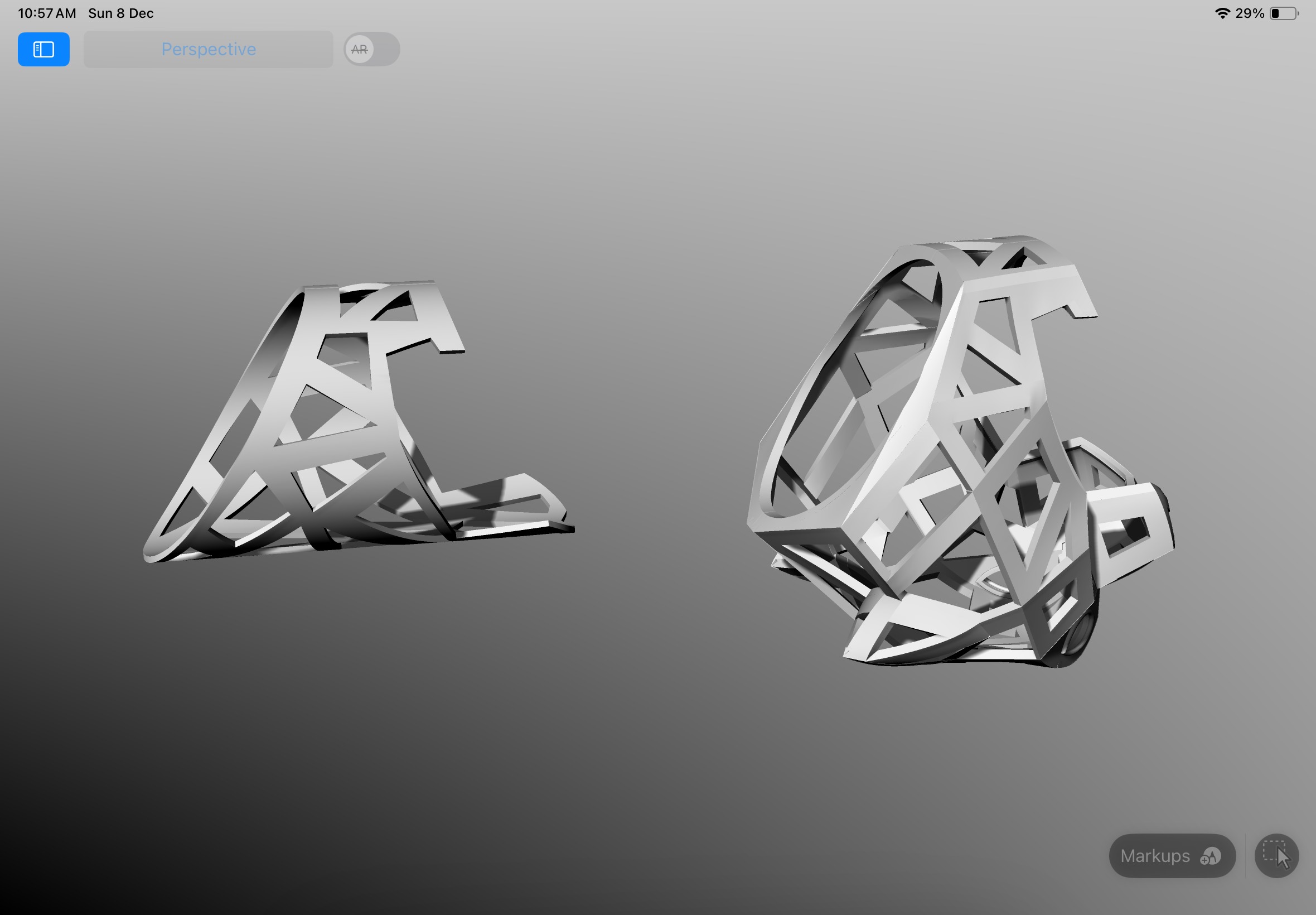 Panther ring CAD  3D print model_10