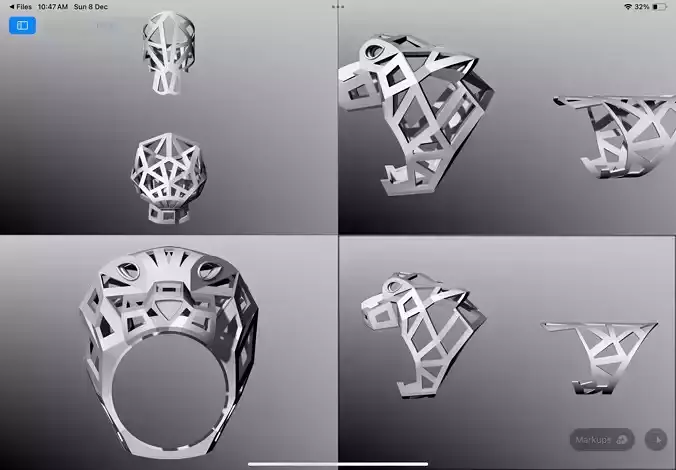 Panther ring CAD 